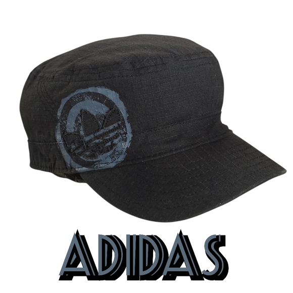 adidas Other - Adidas Vintage 2002 Trefoil Ripstop Military Cadet Cap Men's LG\XL